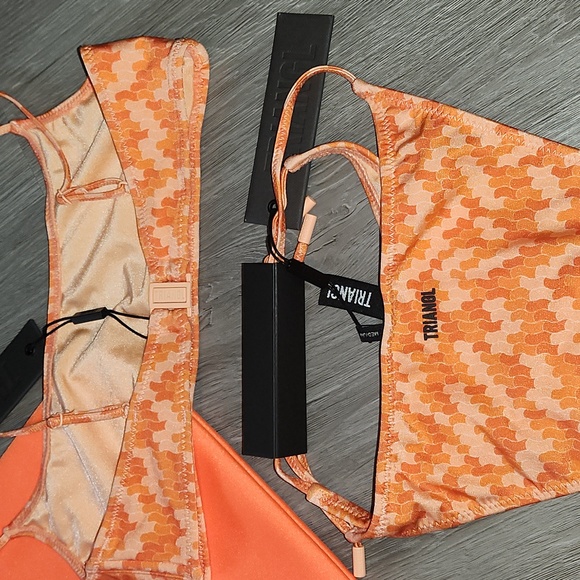 Orange confetti set with bag - Picture 5 of 7